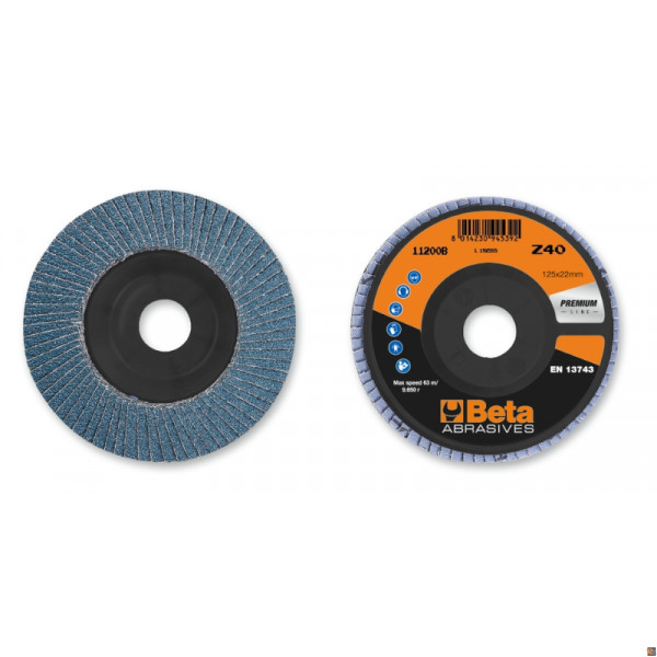 11200B 60 - CF. 10PZ DISCHI MONO-LAM ZIRC. SP/PL ø125 GR60 LS