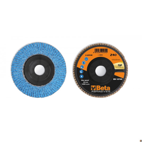 11240B 60 - CF. 10PZ DISCHI MONO-LAM ZIRC-CER.SP/PL ø125 GR60