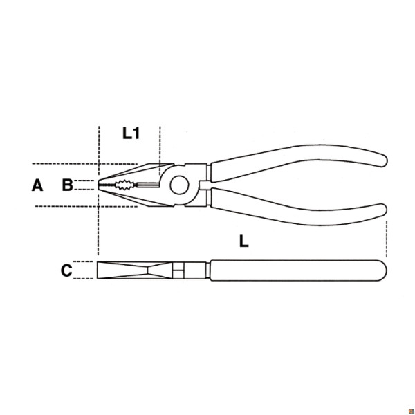 1150MQ-200 - PINZE UNIVERSALI CROMATE LUCIDE BETA UTENSILI 011500500