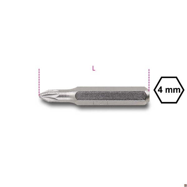 1256PZ - INSERTI 4 MM PER VITI CON IMPRONTA POZIDRIV® - 1 