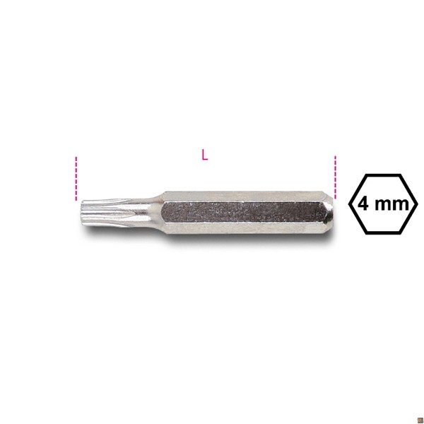 1256TX - INSERTI 4 MM PER VITI CON IMPRONTA TORX - T8