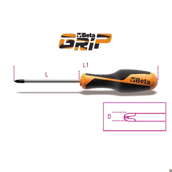 1262 - GIRAVITE PER VITI CON IMPRONTA A CROCE PHILIPS® - 1x4.5x80