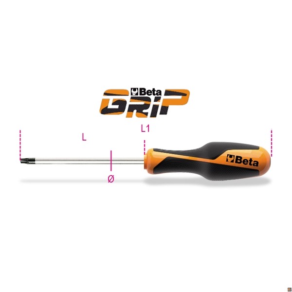 1267TX - CHIAVI MASCHIO CON IMPUGNATURA PER VITI CON IMPRONTA TORX® - T25