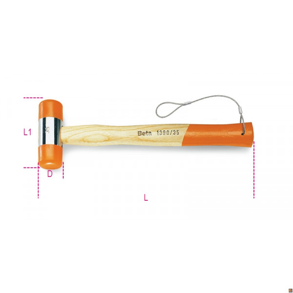 1390HS - MAZZUOLE H-SAFE BATTENTI PLASTICA 45
