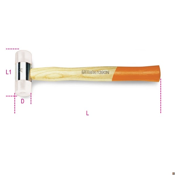 1390N - MAZZUOLE CON BATTENTI INTERCAMBIABILI IN NYLON - 28