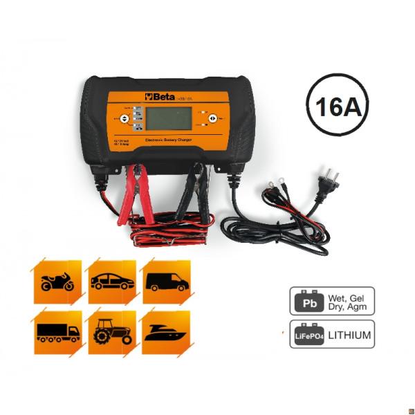 1498/16A CARICA BATTERIE 12V AUTO /16A