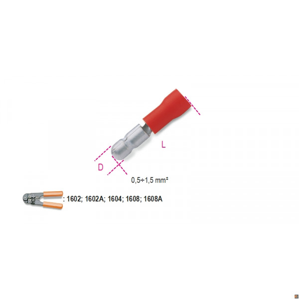 BM00130 - CF. 100PZ SPINE CILINDR. MASCHIO R 1,5 (EX1616R/4)