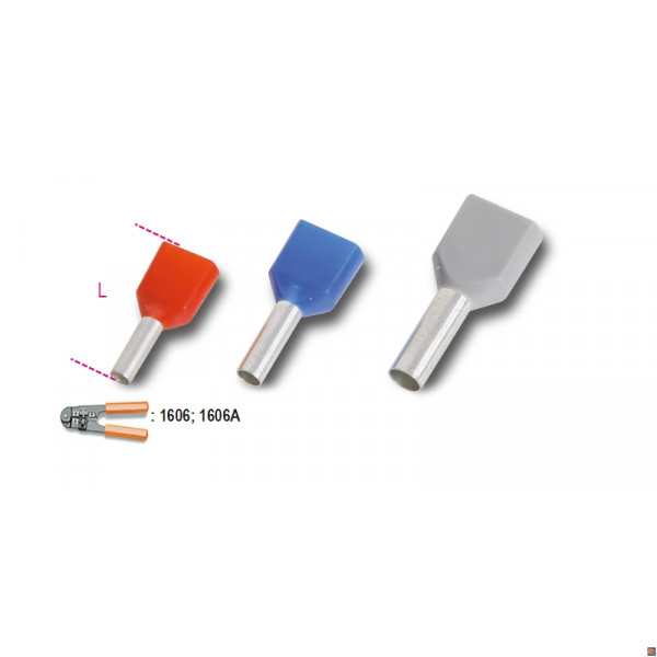BM00651 - CF. 200PZ TERM. TUBO DP. BIANCHI 0,50(EX1634W/0,5)