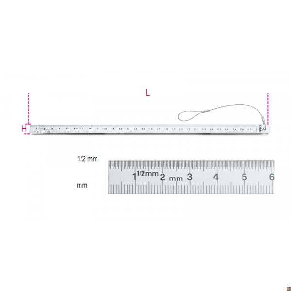 1682HS - RIGHE FLESSIBILI H-SAFE MM-1/2MM 300