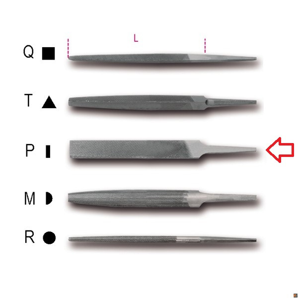 1718A6/P - LIME A TAGLIO MEZZODOLCE 6" BETA UTENSILI 017180025