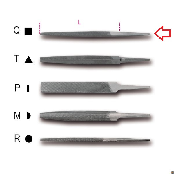 1718D6/Q - LIMA A TAGLIO BASTARDO QUADRA