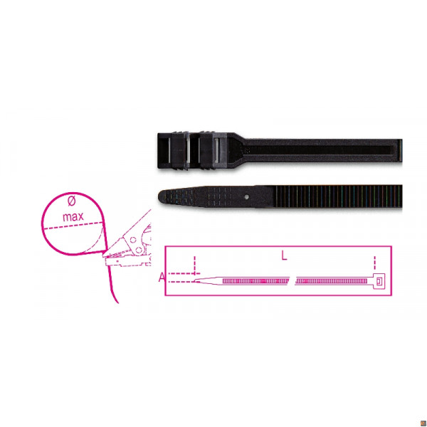 BMN2690 - CF. 100PZ FASCETTE ESTERNI 9X265
