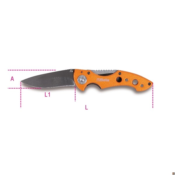 1778 - COLTELLO A SERRAMANICO IMPUGNATURA ALLUMINIO