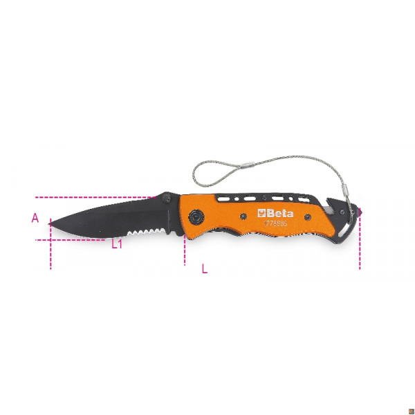 1778SOS-HS - COLTELLI H-SAFE AUTO-SOCCORSO SOS