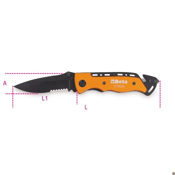 1778SOS - COLTELLO SOCCORSO AUTO