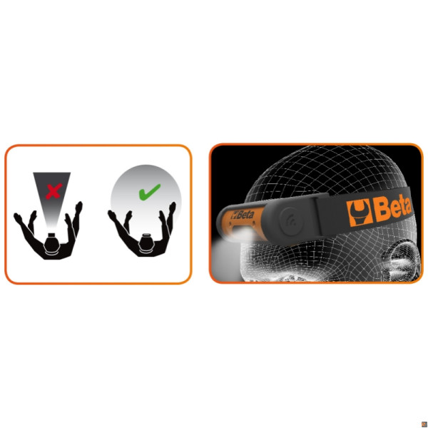 1836B LAMPADE TESTA LED CON SENSORI B
