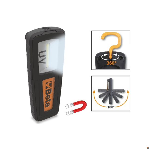 1838UV LAMPADE RICARICABILI LED + RAGGI UV