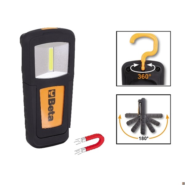 1838COB - LAMPADA A LED PORTATILE RICARICABILE