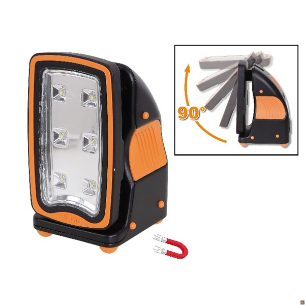 BETA TOOLS - 1838FLASH - FARETTO RICARICABILE ULTRACOMPATTO LED FLASH - 018380300