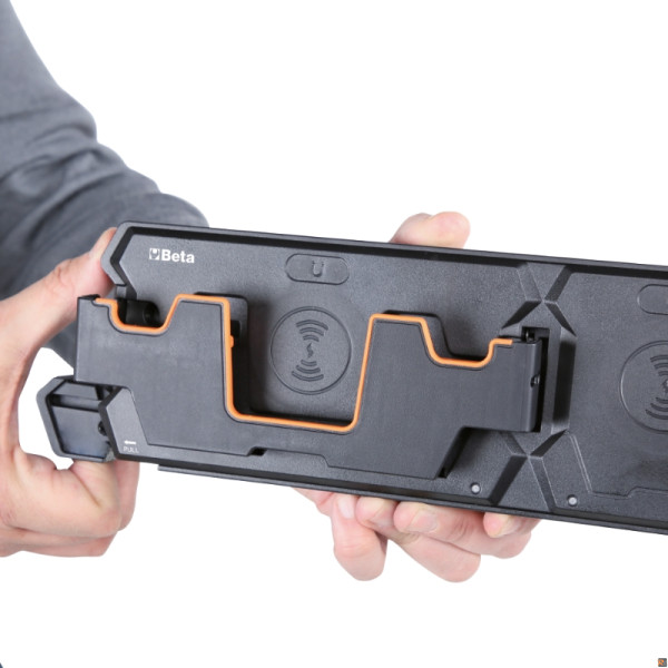 1839BRW BASE RICARICA WIRELESS DUAL PAD MAGNET.