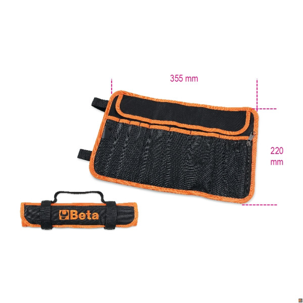 BUSTE IN TESSUTO VUOTE 7 TASCHE + ZIP/BV 2002/BV7-ZIP BETA 020020060