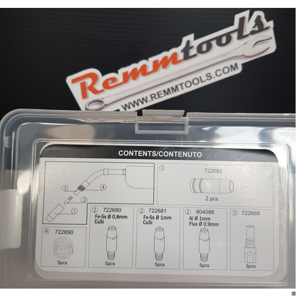 KIT CONSUMABILI PER TORCIA MIG/MAG MT25 TELWIN 804152