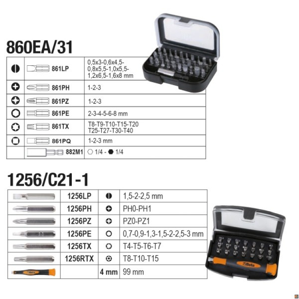 Valigia con assortimento di 128 utensili per manutenzione generale BETA 2054E-128