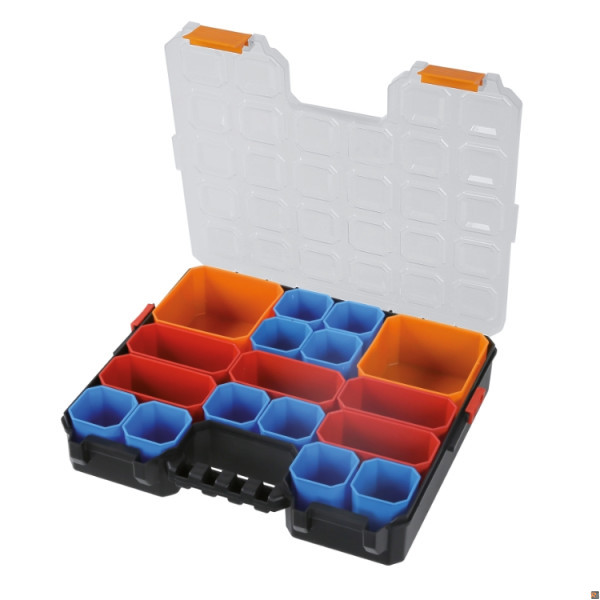 2080/V17 Valigia organizer con 17 vaschette portaminuteria asportabili