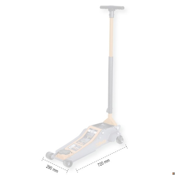 BETA 3029/2T - SOLLEVATORE IDRAULICO RIBASSATO 2T A 4 RUOTE 