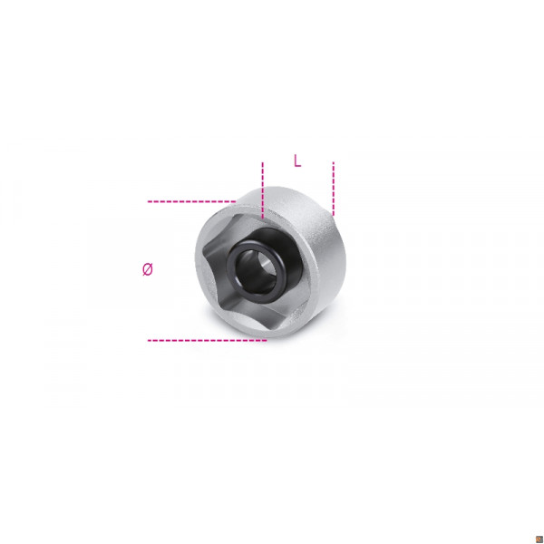 3075A - BUSSOLE ESAGONALI MOZZI RUOTE 28