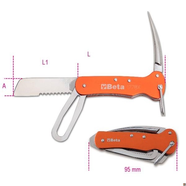 COLTELLI NAUTICA PIEGH.IMP.ACC-INOX X