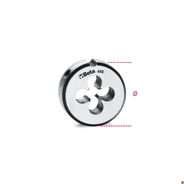 440ASF - FILIERE TONDE, UNF PASSO FINE - 5/16X24