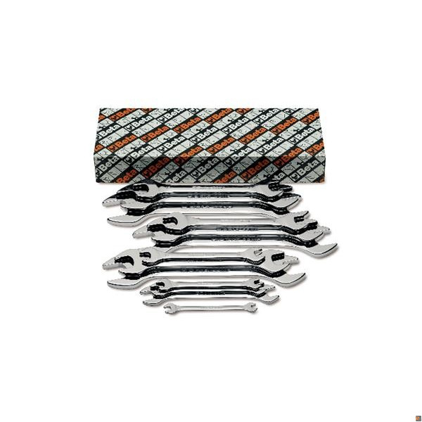 55MP/S12 - CHIAVI A FORCHETTA DOPPIE LUCIDE SERIE 12PZ - BETA UTENSILI 000550653