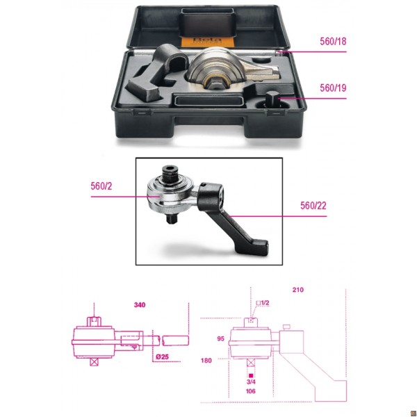 560/C2 - MOLTIPLICATORE DI COPPIA E ACCESSORI RAPPORTO 5:1 - C2 