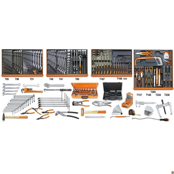 5910VI/3T Assortimento di 261 utensili per manutenzioni industriali BETA UTENSILI 059101063