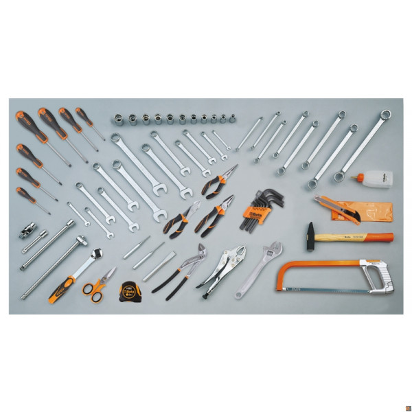 5915VU/AS CONTENUTI 68 UTENSILI IN POLLICI PER CESTELLI BETA UTENSILI 059151032