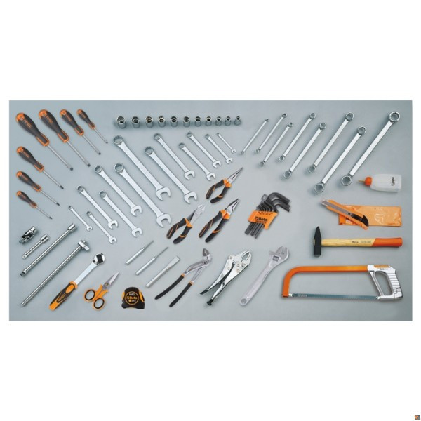 CESTELLO C20 CON ASSORTIMENTO DI 68 UTENSILI (misure in pollici) VU/AS BETA UTENSILI 021201068