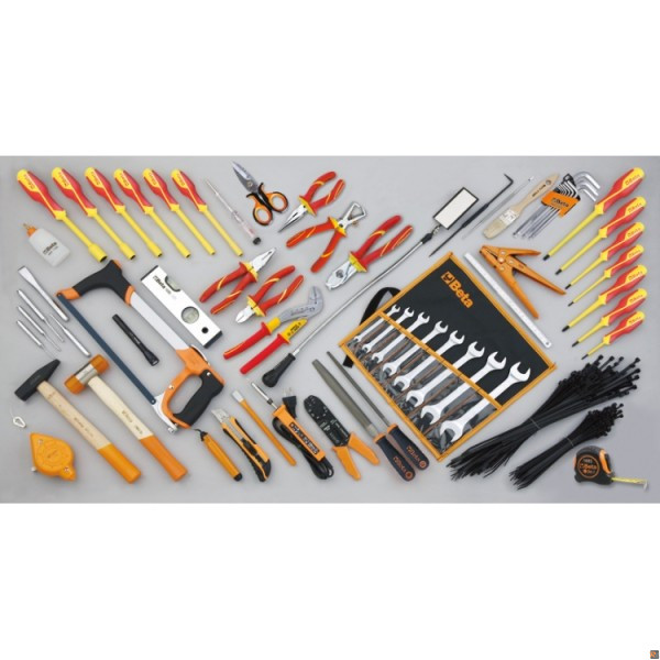BORSA PORTA UTENSILI C12 CON ASSORTIMENTO DI 64 UTENSILI ELETTROTECNICA 021121029
