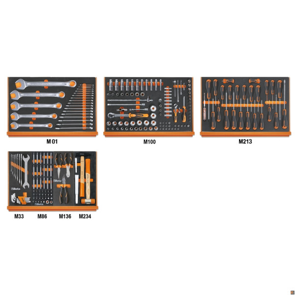 5988U/7M ​Assortimento di 215 utensili per impiego universale BETA UTENSILI 059881019