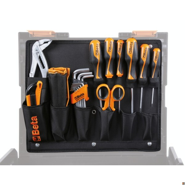 5990V1 - ASSORTIMENTO DI 44 UTENSILI BETA PER VALIGETTA PORTAUTENSILI COMBO C99V1, IN VASSOIO MORBIDO IN EVA