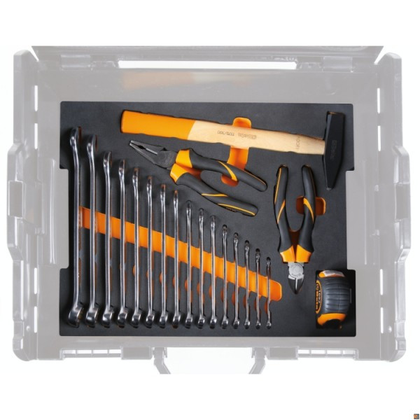5990V1 - ASSORTIMENTO DI 44 UTENSILI BETA PER VALIGETTA PORTAUTENSILI COMBO C99V1, IN VASSOIO MORBIDO IN EVA