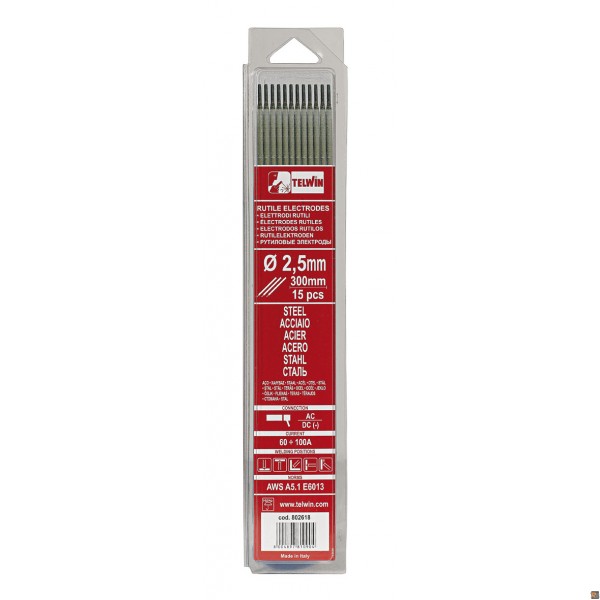 ELETTRODI RUTILI D. 2,5MM 15PZ
