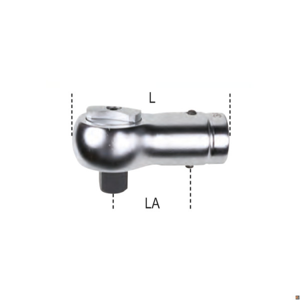 622 - CRICCHETTO REVERSIBILE PER BARRE DINAMOMETRICHE CON ATTACCO TONDO 22mm - BETA UTENSILI 