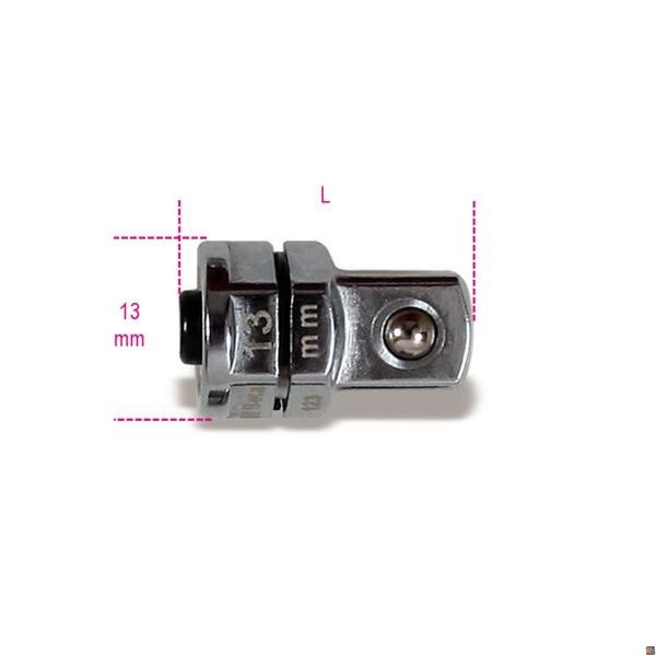 123Q3/8 - ADATTATORE PER CHIAVI CRICCHETTO MASCHIO ESAGONALE - BETA  UTENSILI 001230313