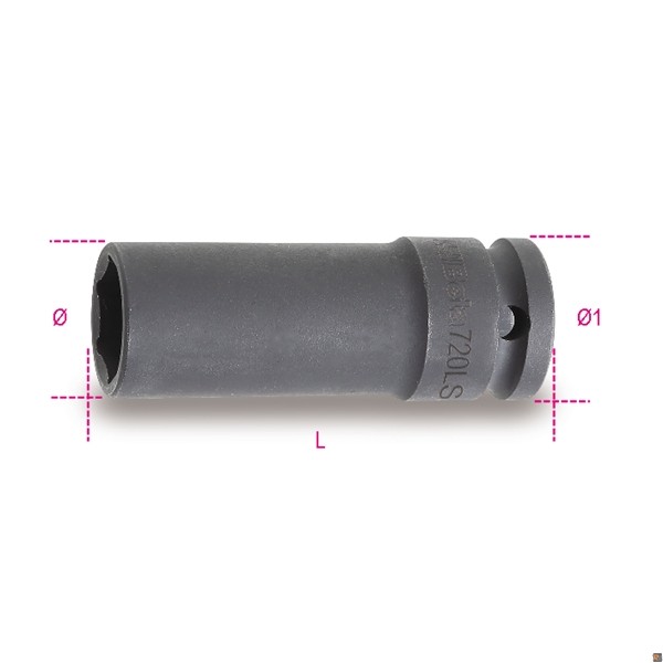 720LS - CHIAVI A BUSSOLA MACCHINA SERIE LUNGA SOTTILE - 10