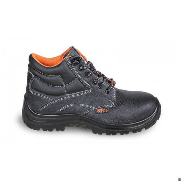 7243EN - SCARPE ALTE PELLE NERA (S3) C/LAM EN 39