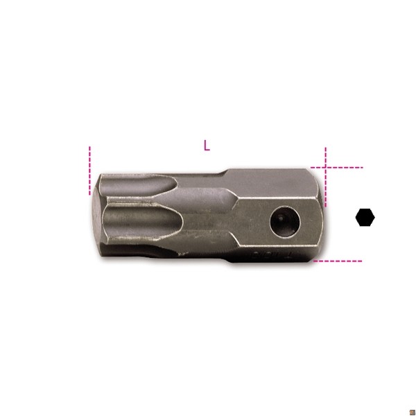 727/ES22TX - INSERTI MACCHINA MASCHIO CON IMPRONTA TORX®, ATTACCO 22 MM - T80