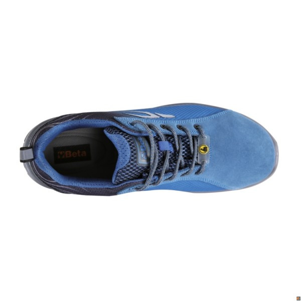7316NB - Scarpe in mesh ad alta traspirazione e pelle scamosciata con supporto di stabilità al tallone BETA UTENSILI