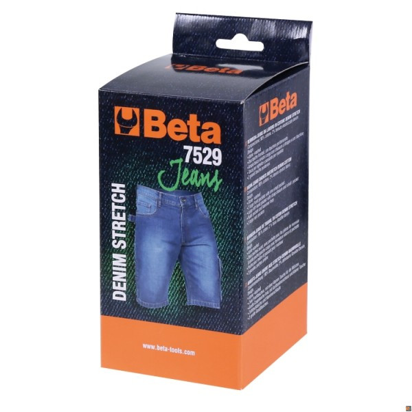 7529 - Bermuda jeans da lavoro elasticizzati BETA UTENSILI