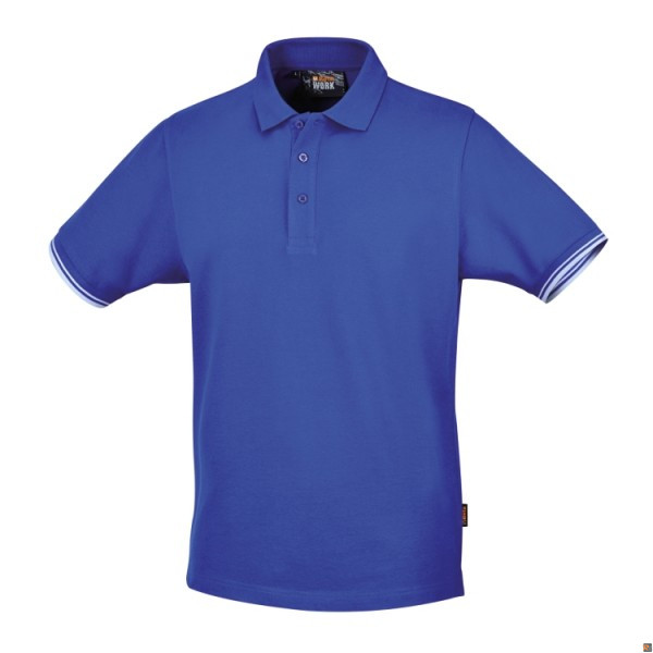 7547AZ - Polo 3 bottoni in 100% cotone 200 g, azzurro BETA UTENSILI